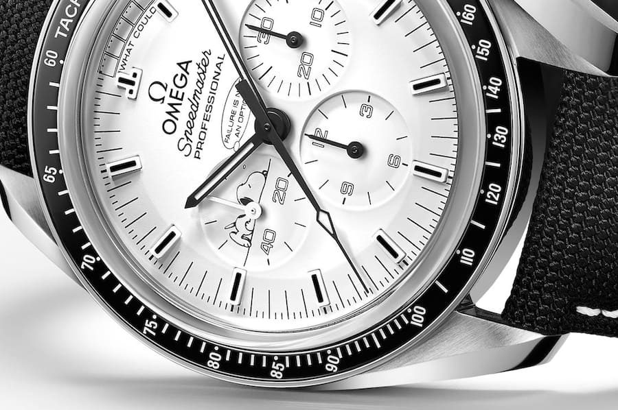 Würde Fans heiss machen: eine Moonswatch à la Snoopy-Speedmaster.Omega Speedmaster Silver Snoop