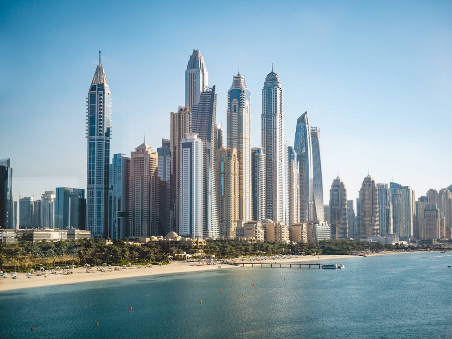Blick auf Dubai