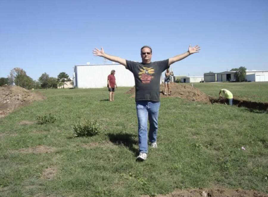 Joe Axline auf seinem privaten Flughafen in Texas.