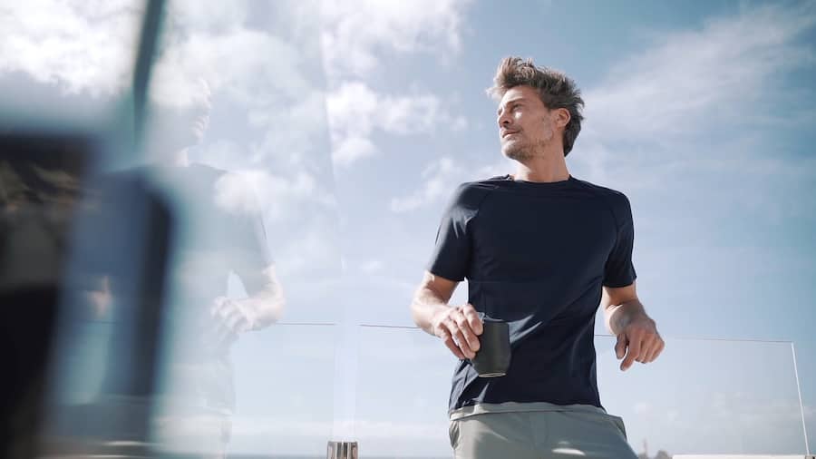 Stay Cool - Men - Navy Blue Short Set - Outdoors