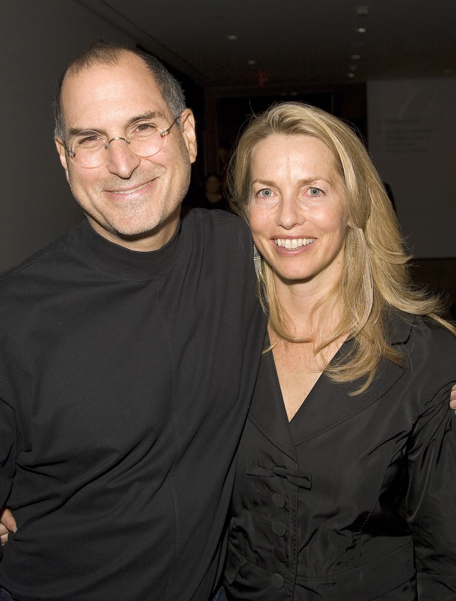 Steve Jobs and Laurene Powell during Pixar Exhibit Launch at The Museum of Modern Art at The Museum of Modern Art in New York City, New York, United States.