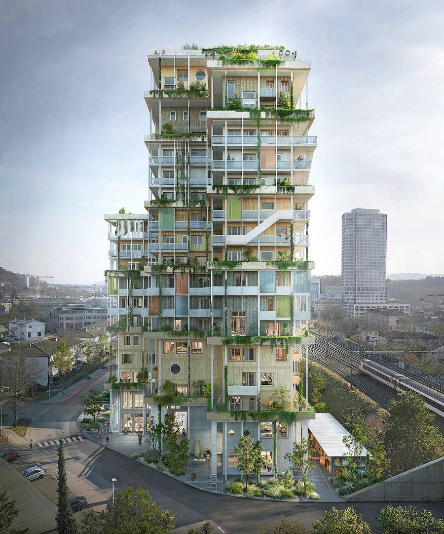 Das Werkstadthaus in Ostermundigen. 2025 soll Baubeginn für das Gebäude sein, das nach dem «Cradle-to-Cradle»- Prinzip entsteht.