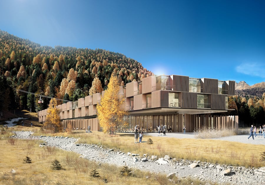 Ein Traum für Skifans: das «Ski in, Ski out»-Hotel bei Furtschellas in Sils im Engadin.