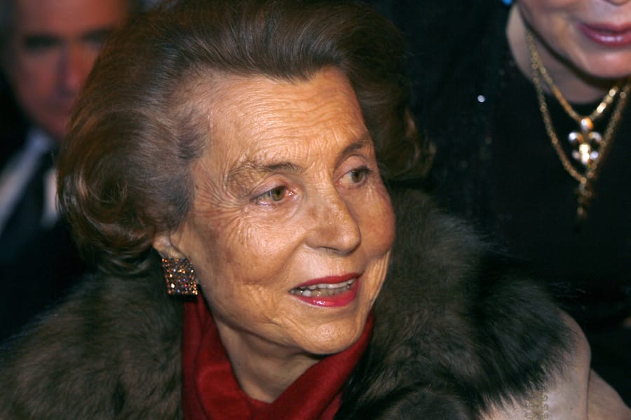 ilianne Bettencourt pictured during the L OREAL-UNESCO prize, in Paris, France, on February 22, 2007