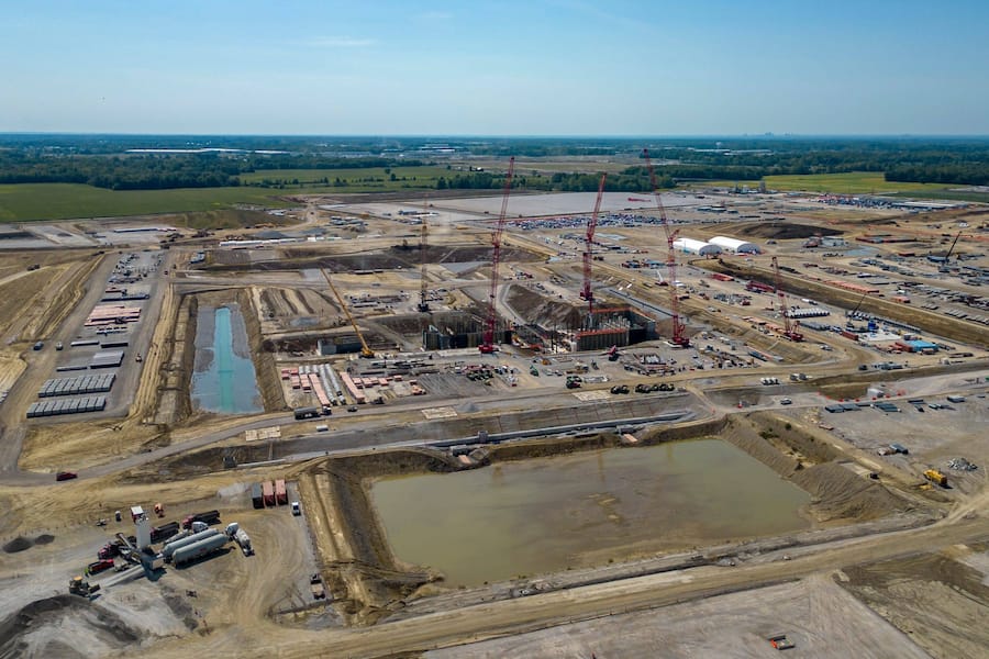 Die Arbeiten zur Entwicklung des Intel-Chipstandorts im Bundesstaat Ohio gehen weiter.