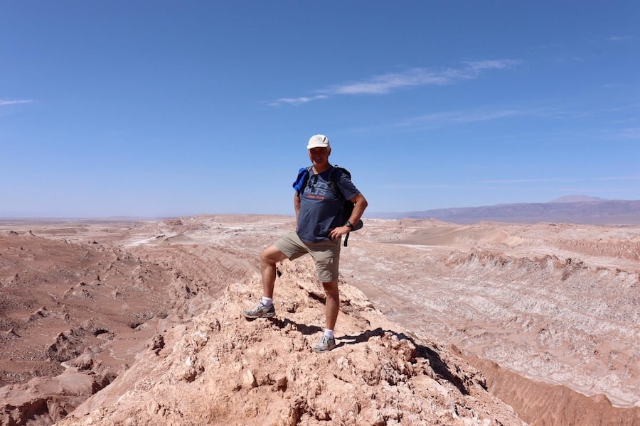 Christoph Schmallenbach in der Atacamawüste.