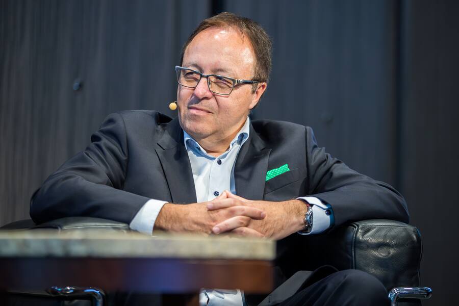 Aufmerksamer Zuhörer: Jean-Daniel Laffely an einem Diskussionspanel.