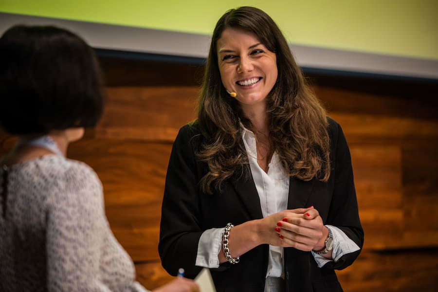 Stellte sich den Fragen der Chefredaktorin: Gina Studerus.