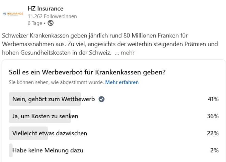 Die Mehrheit spricht sich für den Wettbewerb aus.