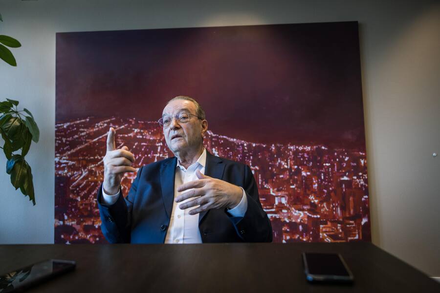 Bild: Philippe Rossier, 5.3.2025, Zuerich, Oswald Grübel, 81, ex-CEO CS und UBS. Mit Christian Kolbe