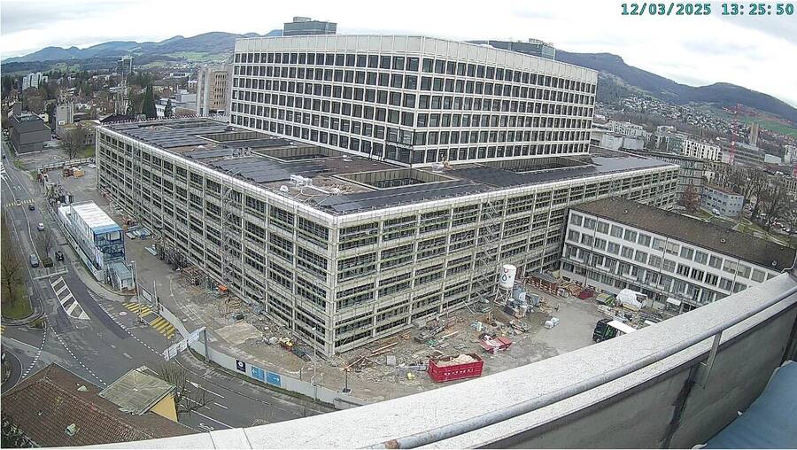 Webcam Neubau Dreiklang Kantonsspital Aarau