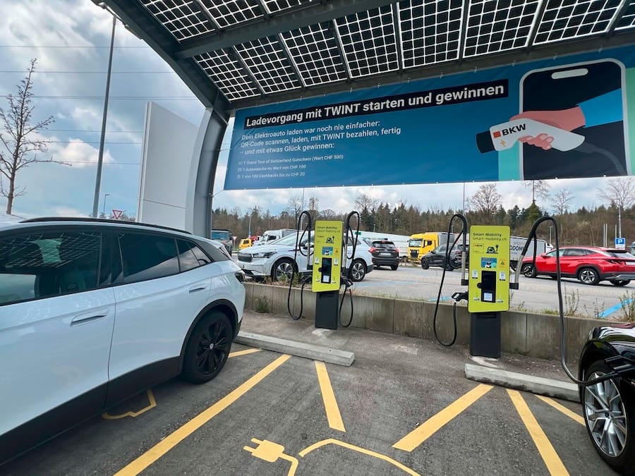 BKW Ladestation Twint Raststätte Grauholz