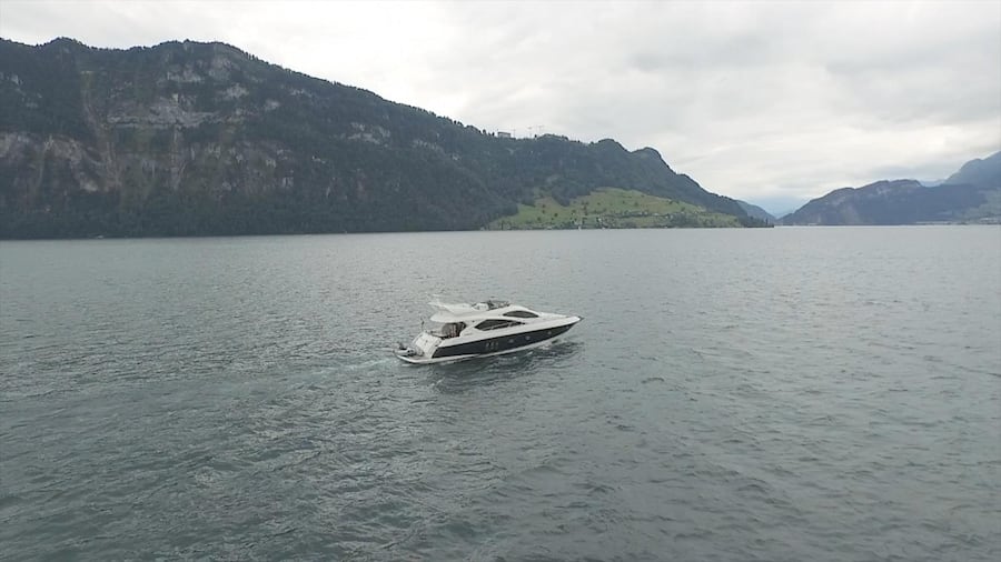 Im Bild die Sunseeker auf dem Vierwaldstättersee.
