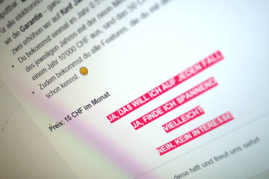 Screenshot Email Neon vom 21.7.2021