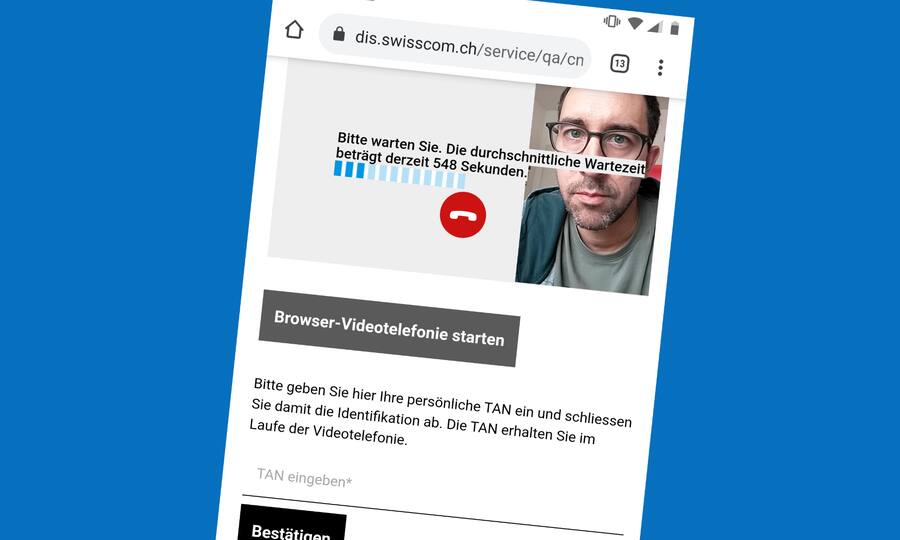 Screenshot Wartezeit CSX Michael Heim Handelszeitung