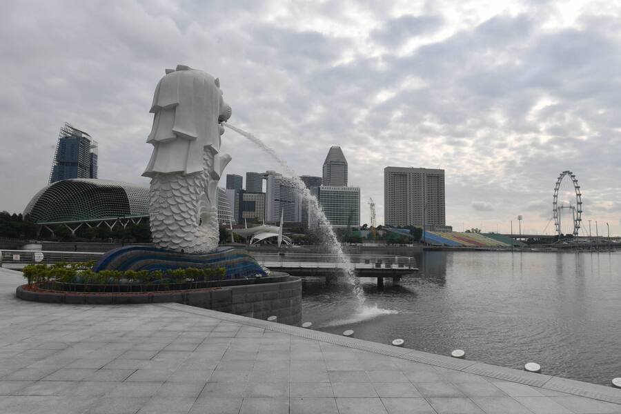 Singapur Coronavirus Merlion