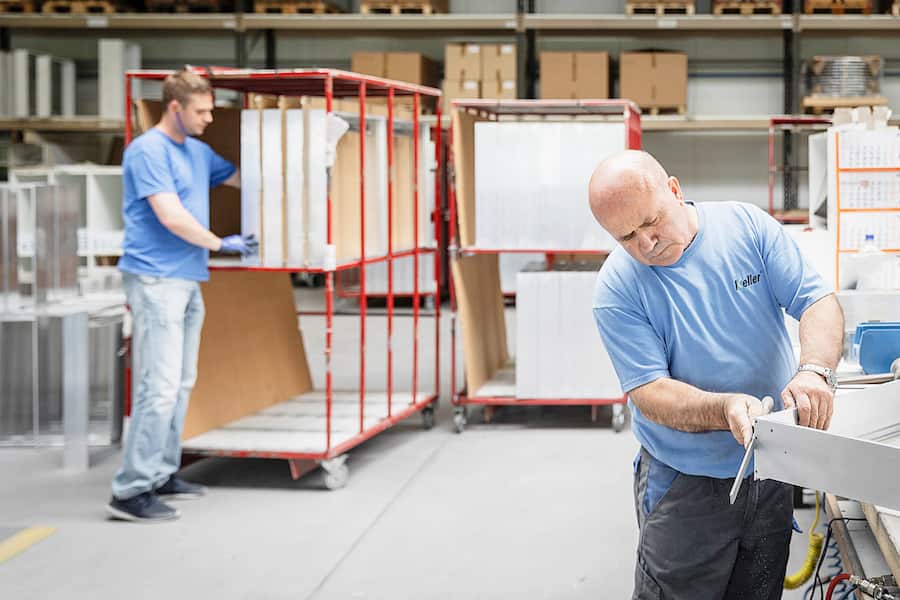 Roggwil Thurgau, Schweiz, 3. Mai 2018 - Christian Huber, CEO Keller Spiegelschraenke.