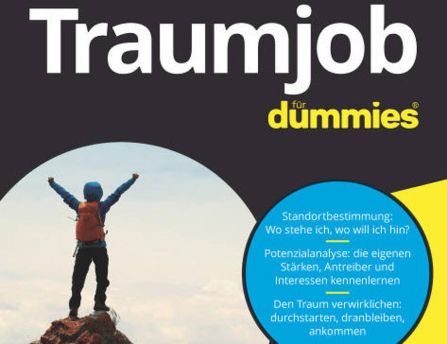 Buchcover des Ratgebers «Traumjob für dummies» von Christoph Burger.
