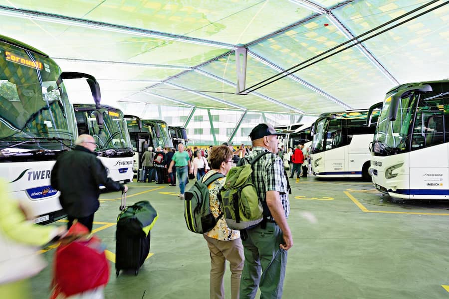 Das Twerenbold Reiseterminal, aufgenommen am 26. Mai 2018 in Baden.© Michele Limina