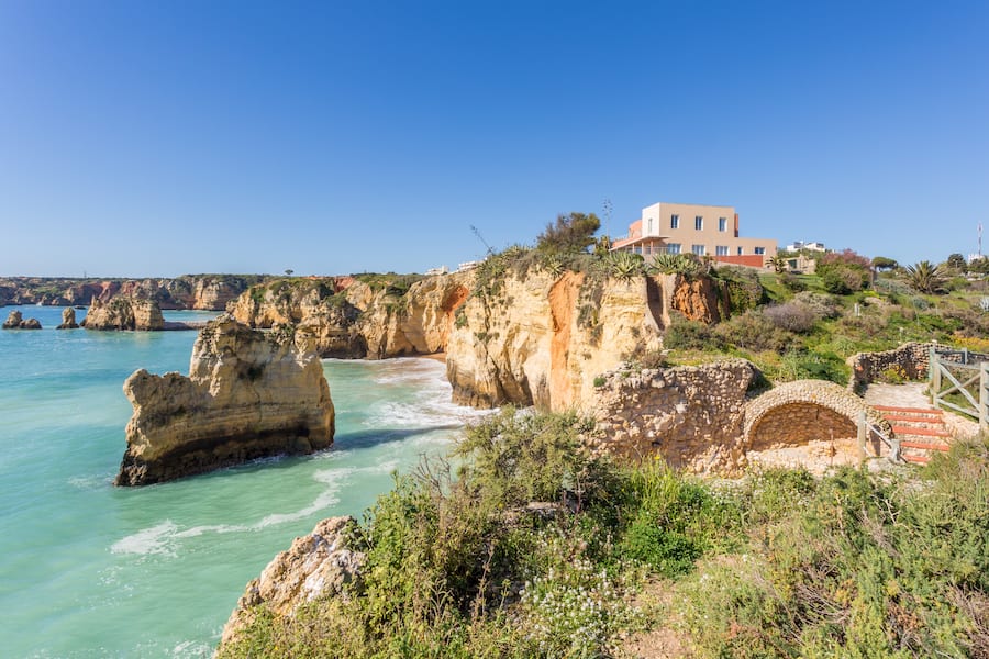 Villa mit Blick auf die Bucht von Lagos, Algarve