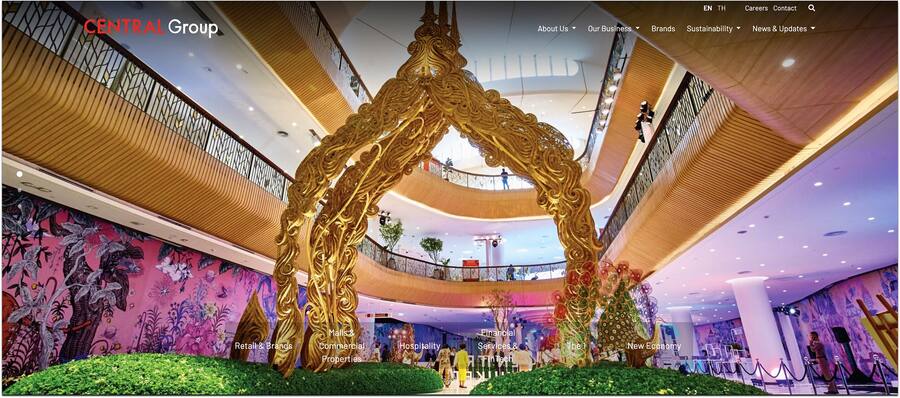Website Central Group Thailand